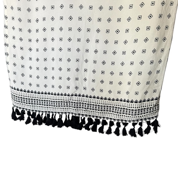 Madewell Scatterblock Tassel Dress Size XS Oversized Boho Style #F3390 - Picture 3 of 6